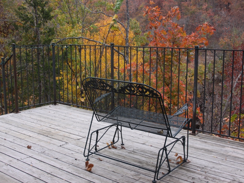 Another View Of The Deck At Azalea Falls Lodge*